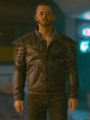 Cyberpunk 2077 Wolf School Brown Leather Jacket