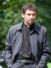 Josh O’Connor Wake Up Dead Man Black Jacket