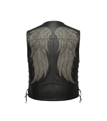 The Walking Dead Inspired Leather Angel Wings Vest