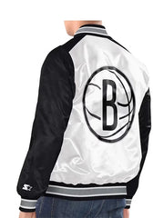 Brooklyn Nets Satin Varsity Jackets