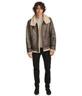 Xander Aviator Shearling Leather Jacket