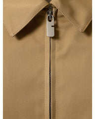 Burberry Brown Tech Blend Zip-up Jacket