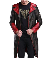 DMC Dante Leather Hooded Coat