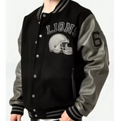 Venom 2 Eddie Brock  Detroit Lions Varsity Jacket