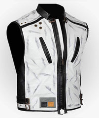 Han Solo Star Wars Story White Leather Vest