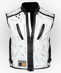 Han Solo Star Wars Story White Leather Vest
