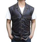 Cullen Bohannon Hell On Wheel TV Series Real Leather Cowboy Vest