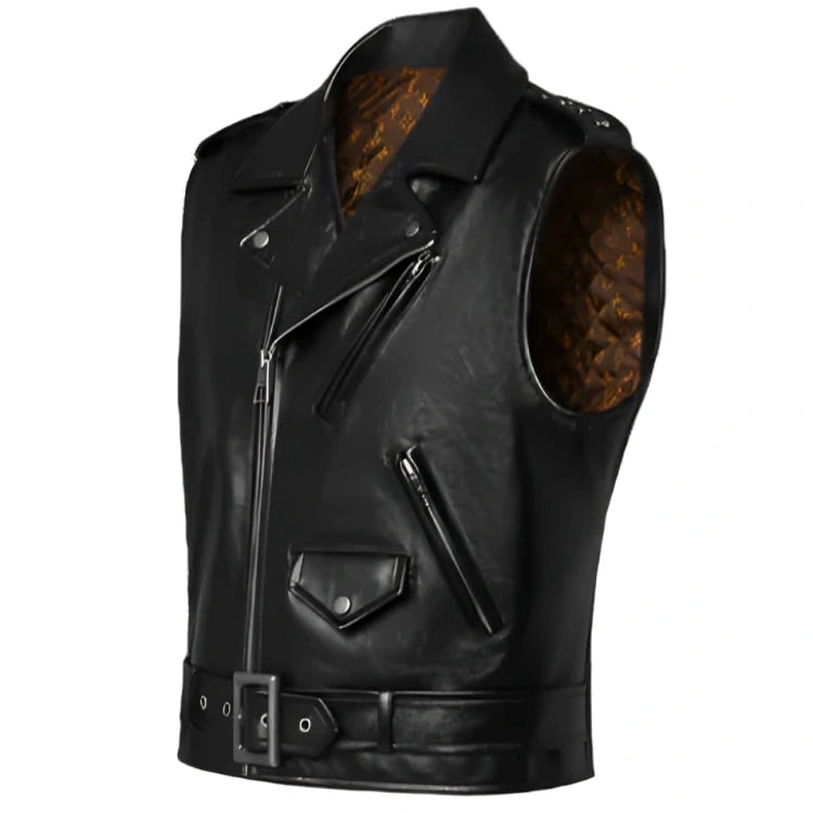 Full Grain Leather Biker vest