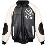 Men's Pelle Pelle Black Classic Soda Club Genuine Cowhide Leather Biker Jacket