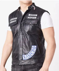 Charlie Hunnam Sons of Anarchy Biker Leather Vest