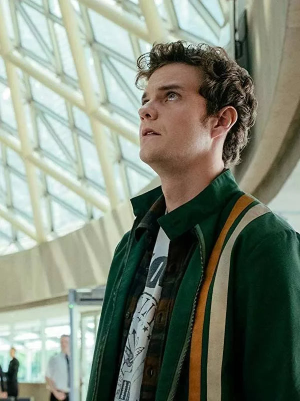 Jack Quaid The Boys Hughie Campbell Striped Jacket