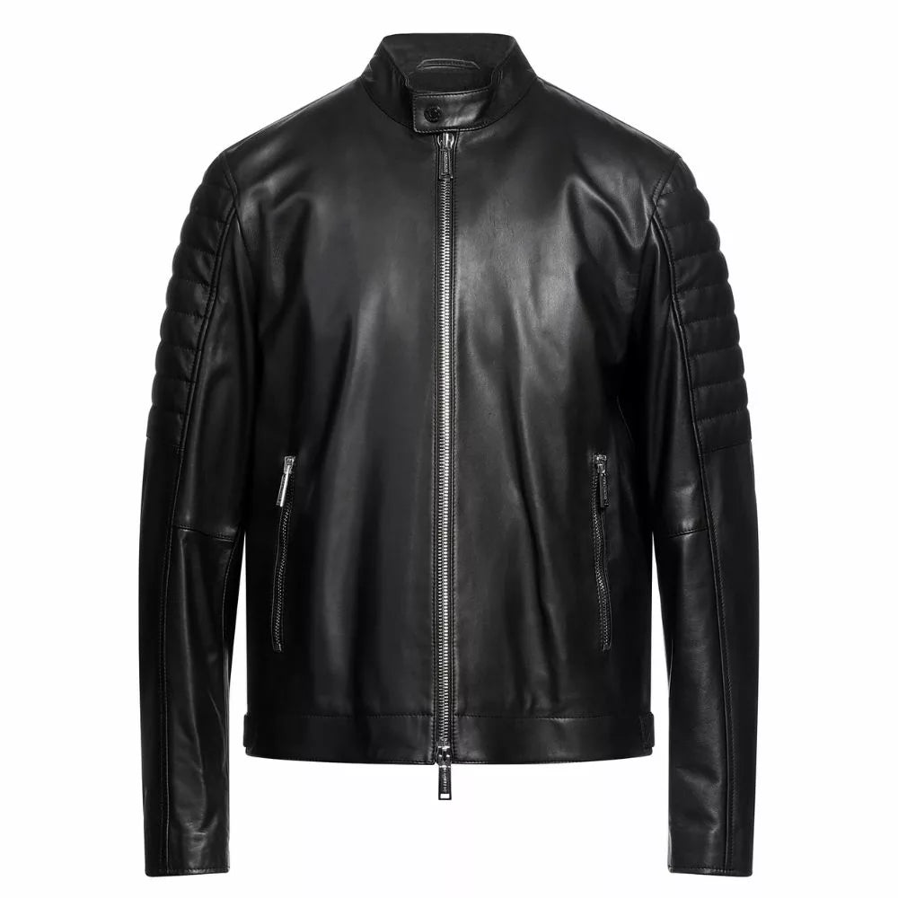 black cafe racer jacket