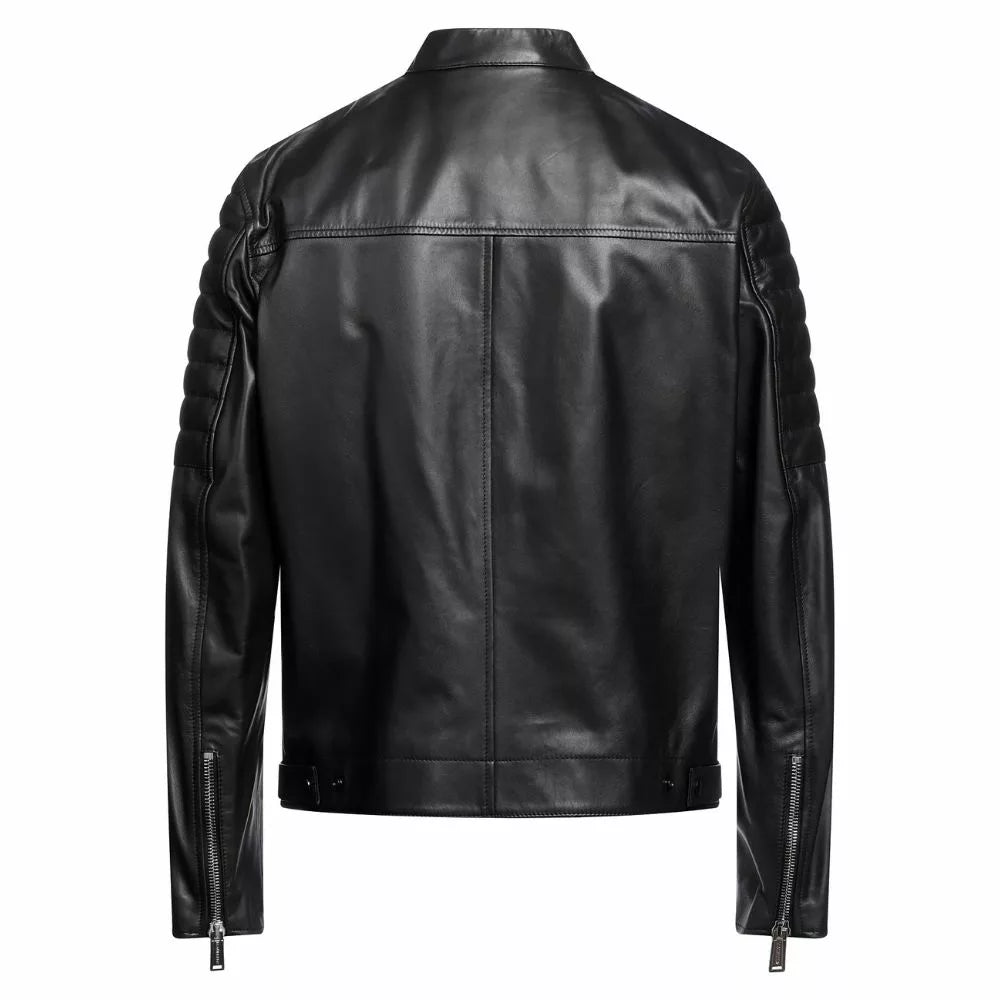 black cafe racer jacket
