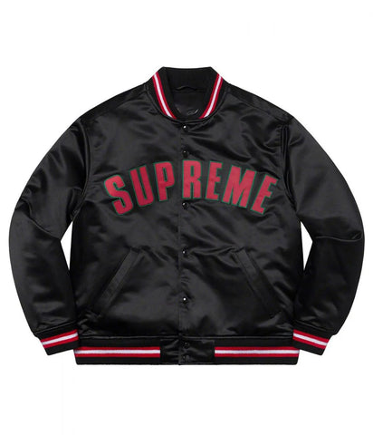 supreme satin varsity jacket​