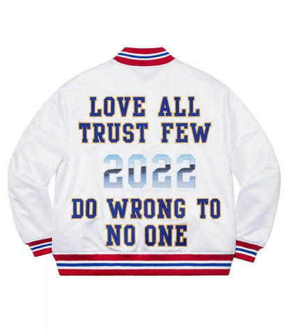 supreme satin varsity jacket​
