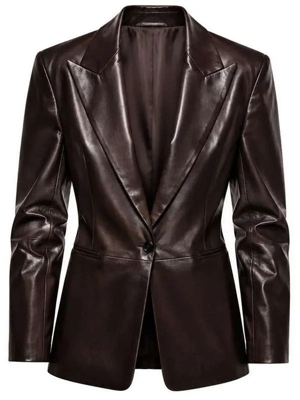 PFW 2026 Ahn Hyo Seop Leather Blazer
