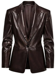 PFW 2026 Ahn Hyo Seop Leather Blazer
