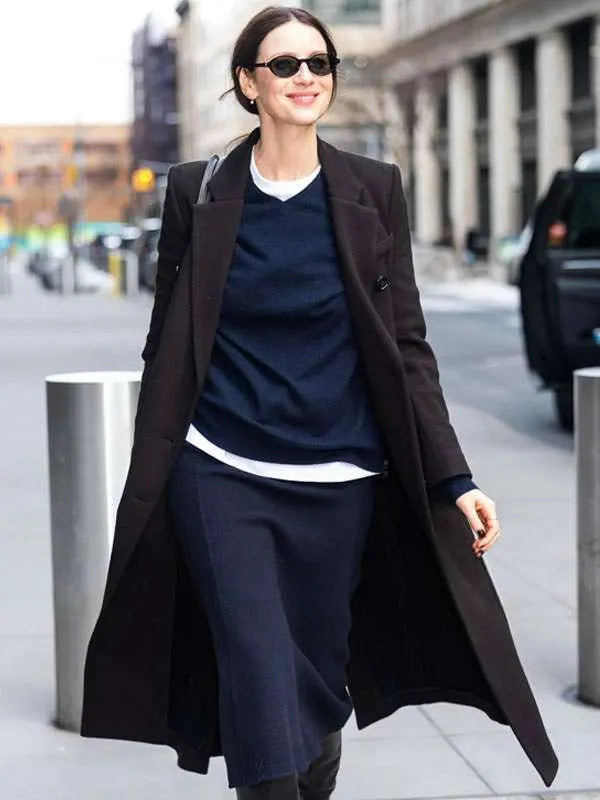 Street Style 2026 Caitriona Balfe Wool Coat
