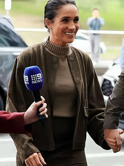 Meghan Australia Visit 2026 Markle Suede Jacket