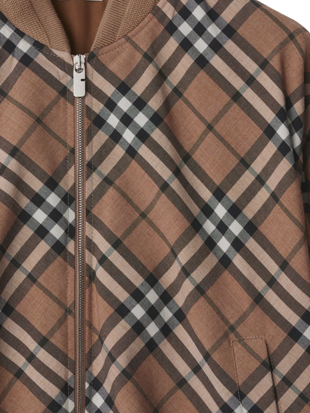 Burberry Vintage Check zip-up bomber jacket