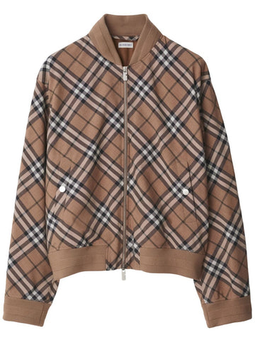 Burberry Vintage Check zip-up bomber jacket