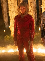 The Bone Temple Alfie Williams 28 Years Later Red Jacket