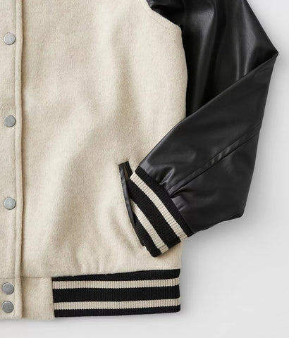 off white varsity jacket