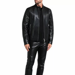 black cafe racer jacket