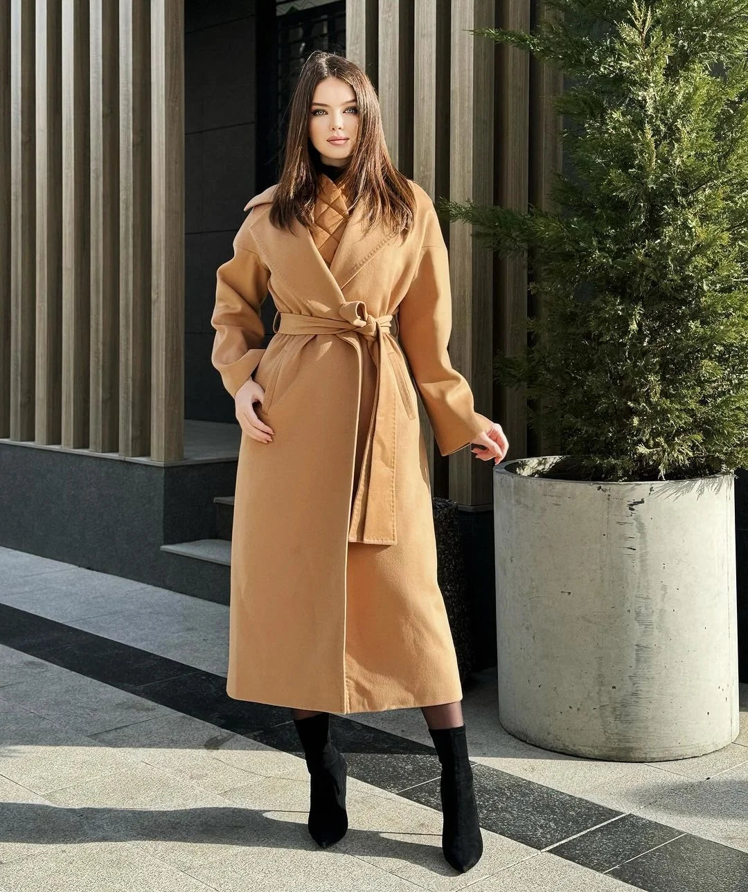 Camel Coat Women | Wool Coat Women | wool overcoat