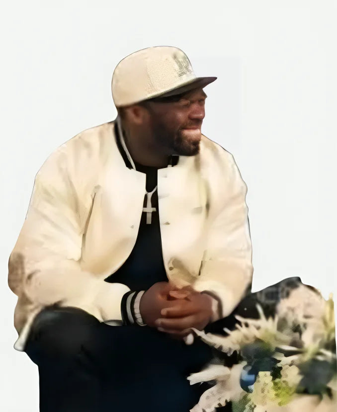 50 cent The Kelly Clarkson Show Off-White Souvenir Jacket
