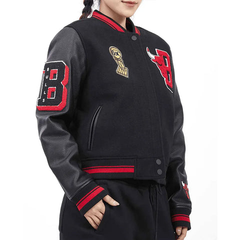 Chicago Bulls Mashup 6X Varsity Jacket for Men