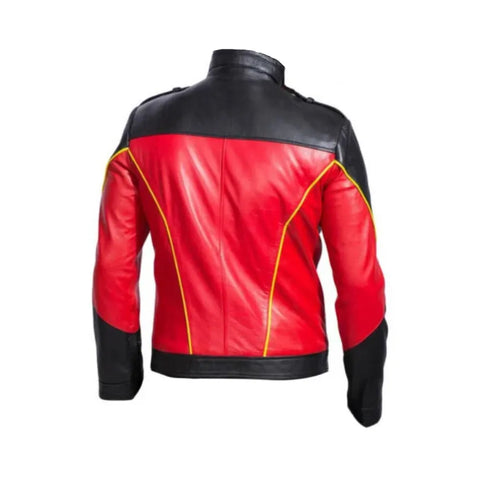 Batman Biker Jacket | Red & Black Tim Drake Robin Costume