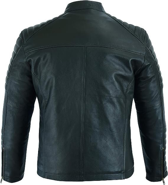 Premium Stitched Pure Leather Armour Motorcycle Motorbike Jacket