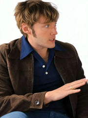 A Woman of Substance 2026 Toby Regbo Suede Leather Jacket