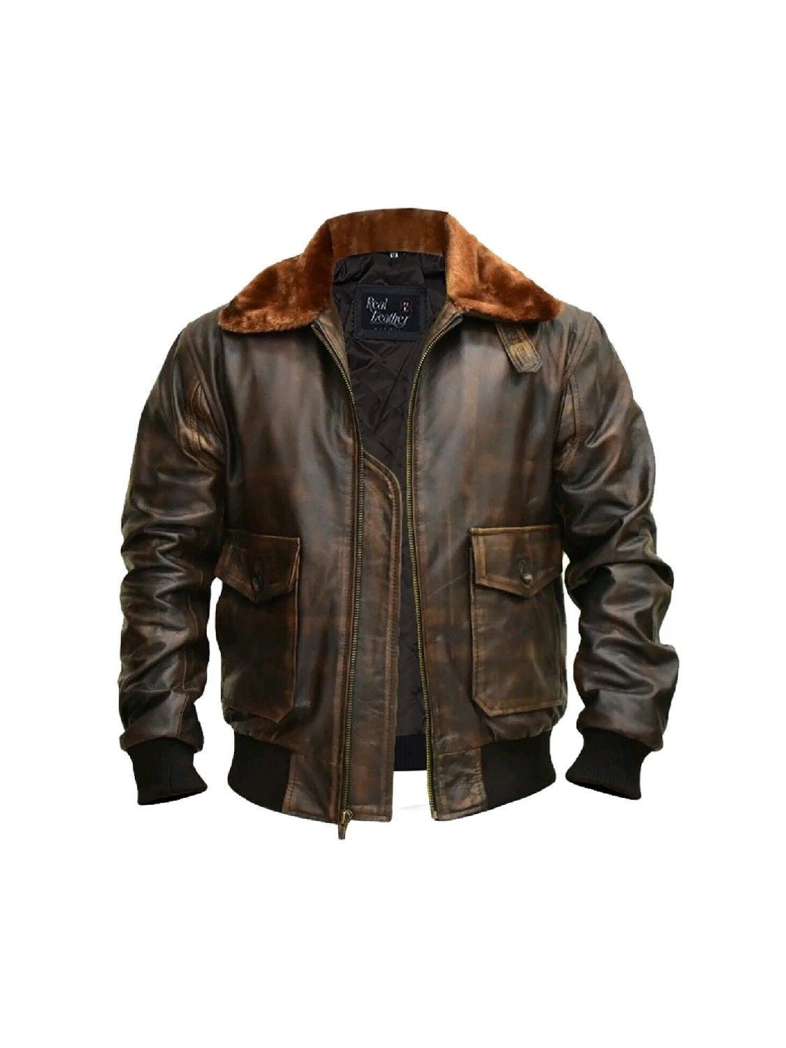 A2 Aviator American Air Force Leather Bomber Jacket