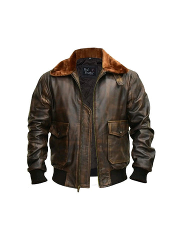 A2 Aviator American Air Force Leather Bomber Jacket