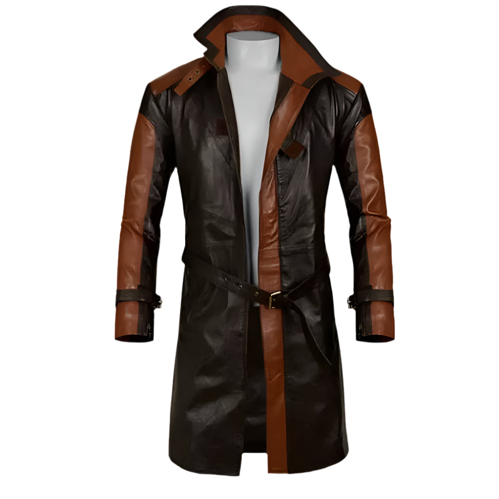 Aiden Pearce Watch Dog Leather Trench Coat