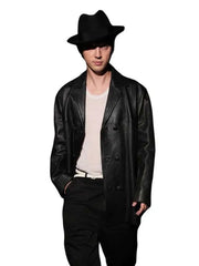 Met Gala 2026 After Party Troye Sivan Black Leather Coat
