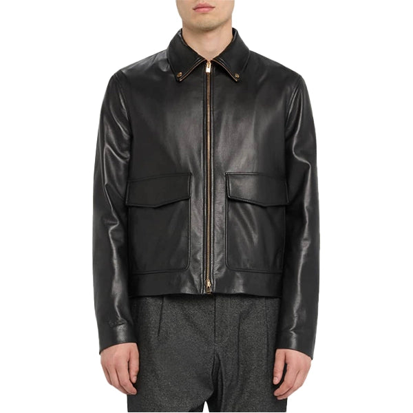 Men Black Motorcycle Jackets | Black Jacket Leather Biker Mens 
