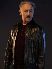 Tip Toe 2026 Alan Cumming Black Leather Jacket