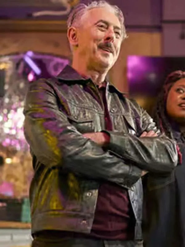 Tip Toe 2026 Alan Cumming Black Leather Jacket