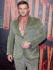 Motor City 2026 Premiere Night Alan Ritchson Green Blazer