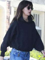 Alison Brie 2026 Black Hoodie
