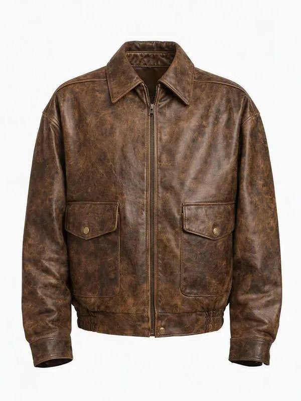 Super Bowl LX Brunch 2026 Alix Earle Distressed Leather Jacket