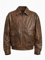 Super Bowl LX Brunch 2026 Alix Earle Distressed Leather Jacket