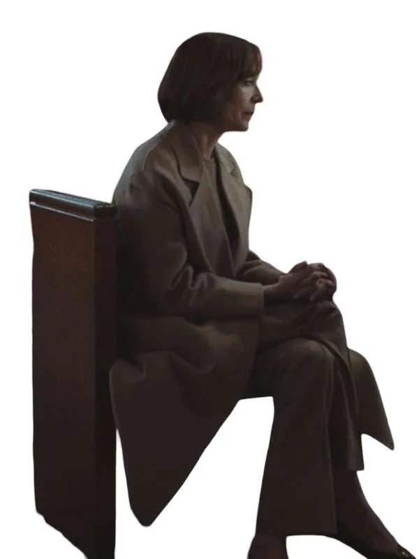 Miss You Love You 2026 Allison Janney Brown Wool Coat
