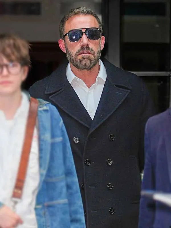 Ben Affleck 2026 Black Peacoat
