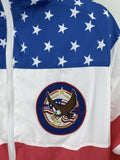 American Eagle Men's USA Flag Windbreaker Jacket Copy