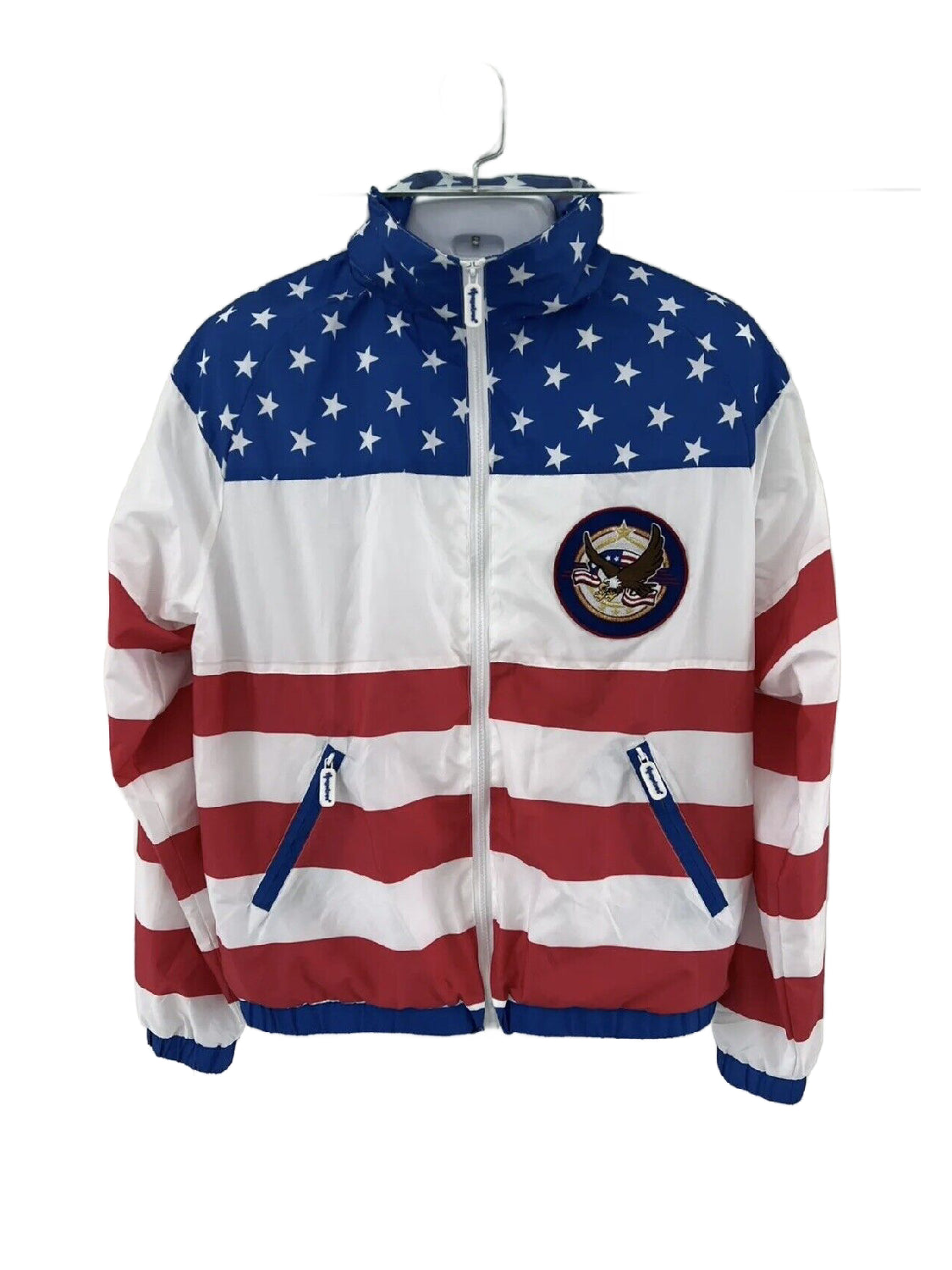 American Flag Windbreaker Jacket | USA Eagle Jacket