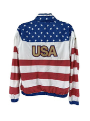 American Flag Windbreaker USA Eagle Jacket
